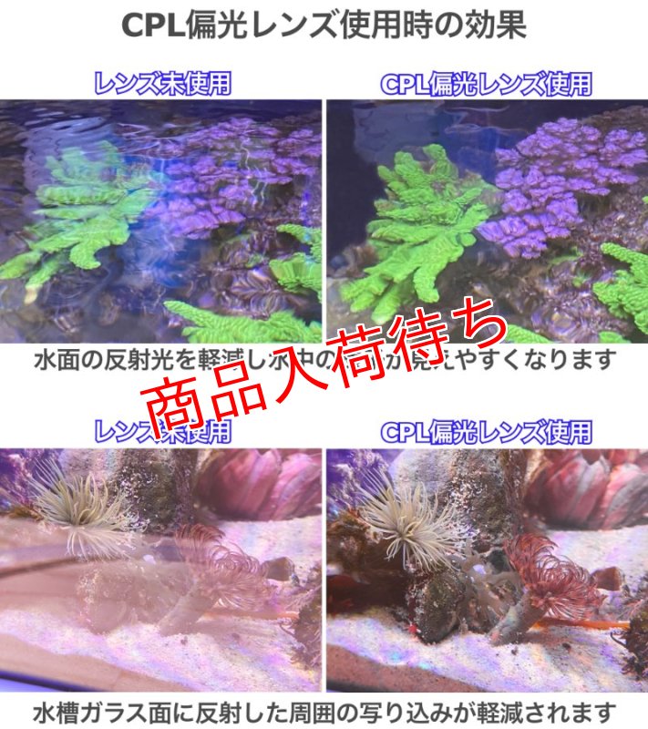 画像6: 水槽撮影専用レンズセット 【Lighting Master コーラルレンズ】 (6)