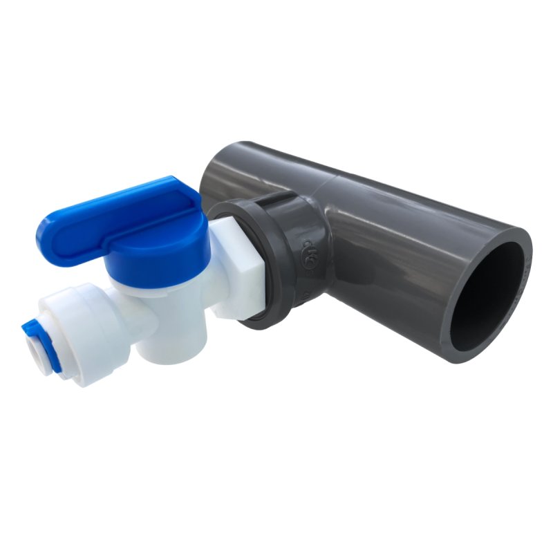 画像1: カルシウムリアクター 強制通水アダプターキット 1/4"チューブ用（20A塩ビ管接続用） (1)