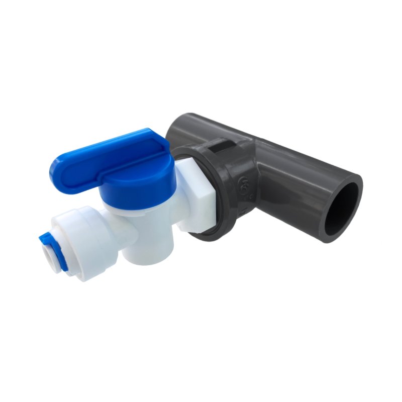 画像1: カルシウムリアクター 強制通水アダプターキット 1/4"チューブ用（13A塩ビ管接続用） (1)
