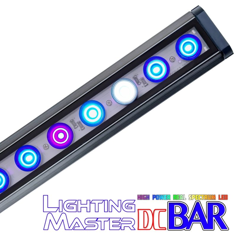 画像3: 30,000K フルスペクトル 60〜90cm水槽対応 超高輝度特殊デュアルチップLED搭載ランプ Lighting Master DC Bar【コーラルブルー】本体色:グレーメタリック (3)