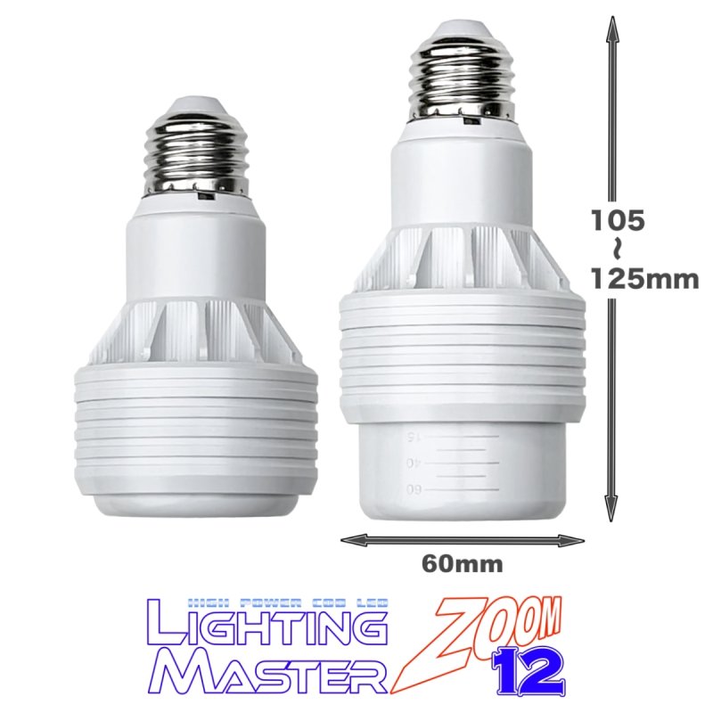 画像4: 太陽光のような高演色 Ra97+ 高密度COB LED搭載◆照射角度 無段階調整可能◆ Lighting Master ZOOM 12【ピュアホワイト】6,000K (4)