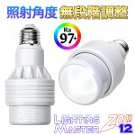 画像1: 太陽光のような高演色 Ra97+ 高密度COB LED搭載◆照射角度 無段階調整可能◆ Lighting Master ZOOM 12【ピュアホワイト】6,000K (1)